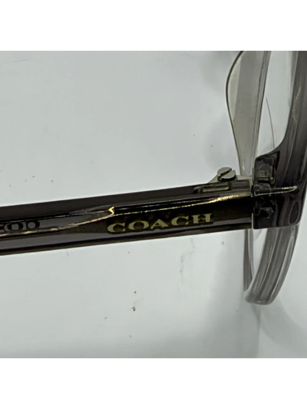Coach HC6138U 5176 Women’s Eyeglasses Transparent Grey 52-16-140 w/ Case